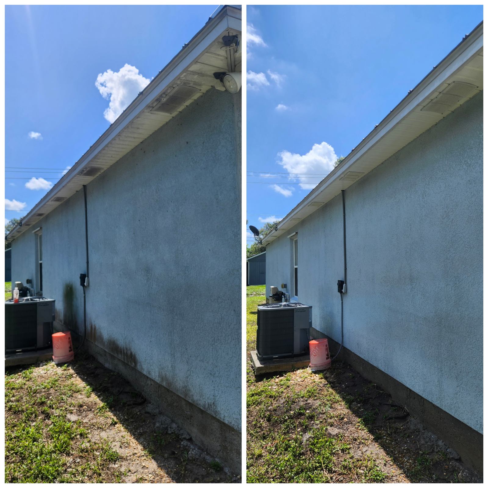 House exterior soft washing in Sebastian, FL
