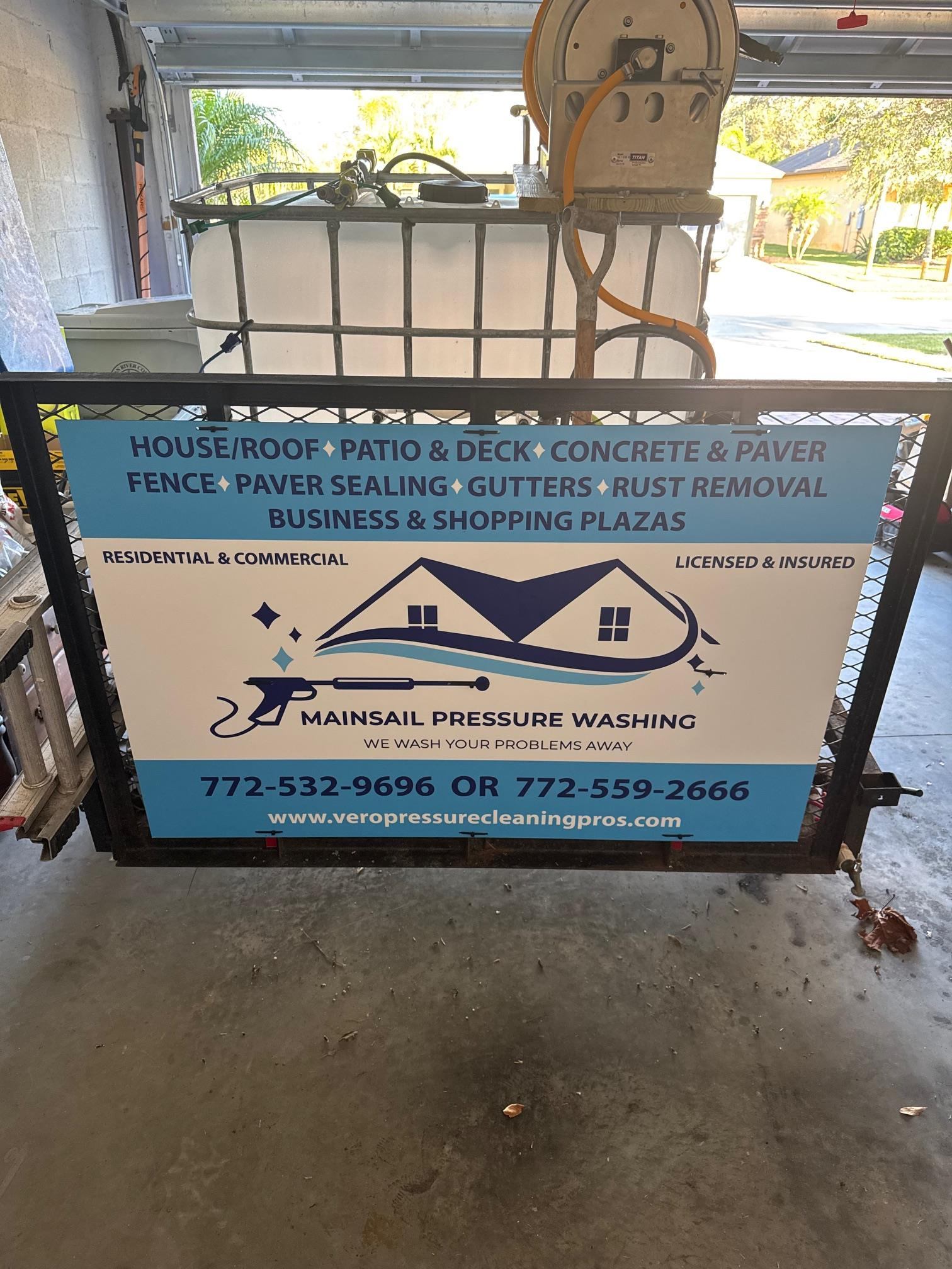 The MainSail Pressure Washing team on site in Vero Beach, FL