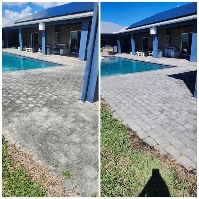 Pool deck pressure cleaning in Vero Beach, FL