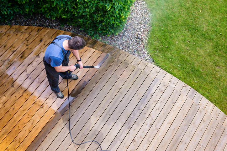 Wood deck cleaning and restoration in Vero Beach, FL